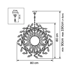Подвесная люстра Lightstar Medusa 890183