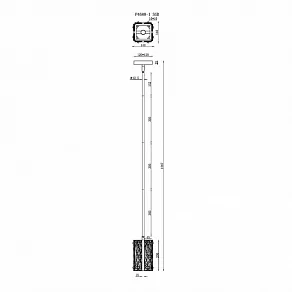 Светильник на штанге iLamp Panorama P4688-1 SGD