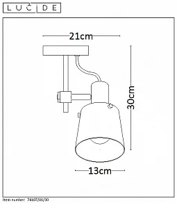 Спот Lucide Quinny 74107/01/30