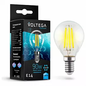 Лампа светодиодная Voltega Globe E14 9W Graphene E14 7Вт 4000K 7137