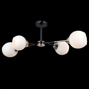 Люстра на штанге ILLUMICO LIBRA IL0715-4CSQ-24 BK GD LIBRA