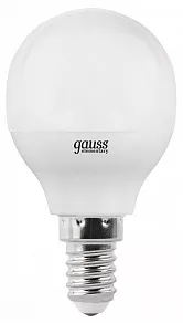 Лампа светодиодная Gauss LED Elementary Globe E14 6Вт 4100K 53126