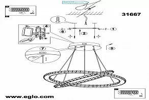 Подвесной светильник Eglo Varrazo 31667