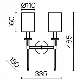 Бра Maytoni Florida MOD148WL-02CH