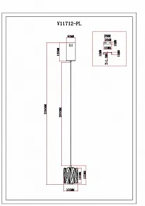 Подвесной светильник Moderli Prismique V11712-PL