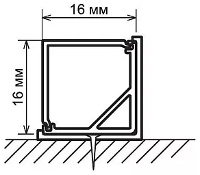 Профиль накладной угловой внутренний Elektrostandard LL-2-ALP a028279