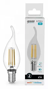 Лампа светодиодная Gauss Filament Elementary E14 10Вт 4100K 42120