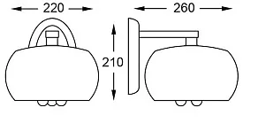 Бра Zumaline Rain W0076-01D-F4K9