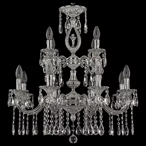 Подвесная люстра Bohemia Ivele Crystal 7201 72401/8+4/210/2d A NW FA10S