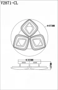 Потолочная люстра Moderli Alfi V2871-CL