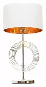 Настольная лампа декоративная LUMINA DECO Fabi LDT 5531 CHR+WT