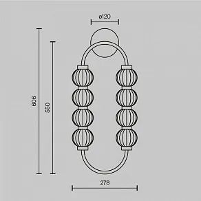 Бра Maytoni Amulet MOD555WL-L11G3K