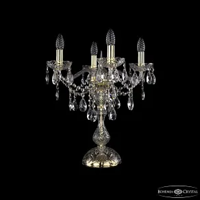 Настольная лампа декоративная Bohemia Ivele Crystal 1415 1415L/4/141-47 G