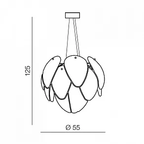 Подвесная люстра Azzardo Antires AZ0472