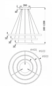 Подвесной светильник Maytoni Rim MOD058PL-L100B4K
