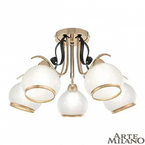 Потолочная люстра Arte Milano AMALFI-323306 323306/5 FG+BK