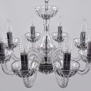 Подвесная люстра Bohemia Ivele Crystal Ivele Crystal 3 1310/8/165 Ni Cl/Clear/M-1H