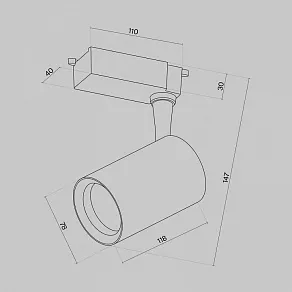 Светильник на штанге Maytoni Vuoro TR003-1-10W4K-M-W