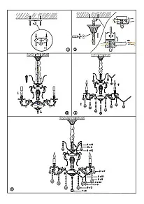 Подвесная люстра Globo Crown 64115-6