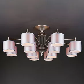 Люстра на штанге Eurosvet Adagio 60080/12 сатин-никель