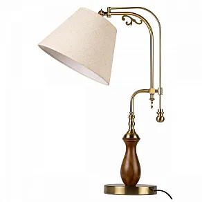 Настольная лампа декоративная Loft it Elaine 10569T Dark wood