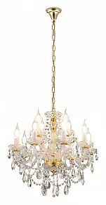 Подвесная люстра LUMINA DECO Eliza LDP 7026-8+4 SL+GD