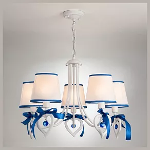 Подвесная люстра Eurosvet 60066 60066/5 белый/синий