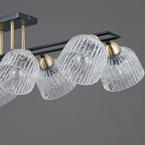 Люстра на штанге ILLUMICO  IL0794-8CSQ-25BKAB ELITE