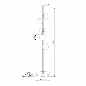 Торшер Bogate's Crystall 1_101/5