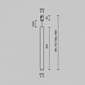 Подвесной светильник Maytoni Focus Led TR156-1-5W4K-PT