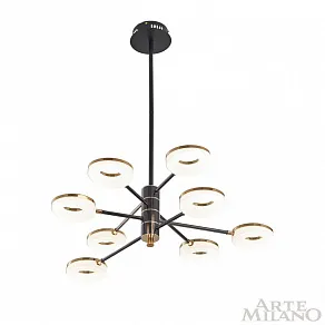 Люстра на штанге Arte Milano Ferrara-72999 276699/8 BK/GD