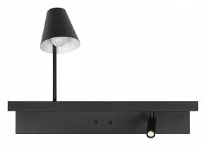 Бра с полкой Loft it Shelf 10216/2W Black