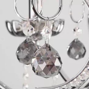 Подвесная люстра Eurosvet Brezza 10107/8 хром/дымчатый хрусталь Strotskis