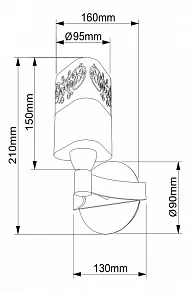 Бра Maytoni Tasmania TOC003-01-R