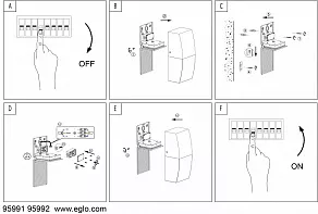 Накладной светильник Eglo Servoi 95991