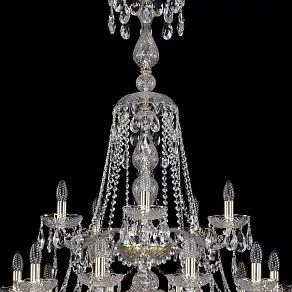 Подвесная люстра Bohemia Ivele Crystal 1413 1413/20+10+5/400/XL-158/3d/G