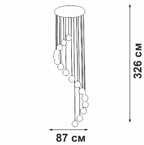 Подвесная люстра Vitaluce V2893 V2893-9/16S