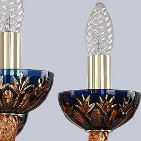 Подвесная люстра Bohemia Ivele Crystal Ivele Crystal 2 1309/6/200 G Am/Amber-Blue/H-1I