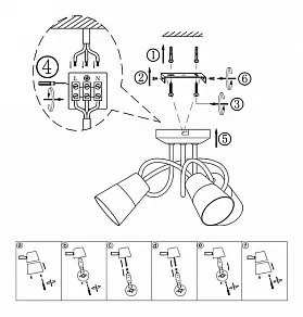Потолочная люстра Globo Tieka 56185-3D