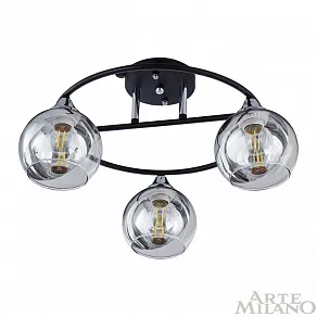 Потолочная люстра Arte Milano AMALFI-322403 322403/3 BK+CR