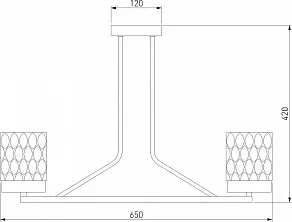 Люстра на штанге Eurosvet Calle 60127/6 хром