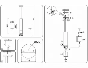 Подвесная люстра Ambrella Light LH LH56003