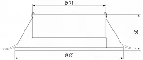 Встраиваемый светильник Elektrostandard Light LED 3003 35128/U