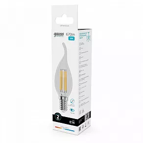 Лампа светодиодная Gauss Filament Elementary E14 10Вт 4100K 42120