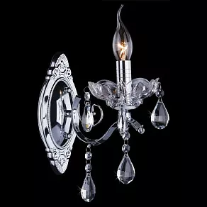 Бра Eurosvet Brianna 3188/1 хром/прозрачный хрусталь Strotskis