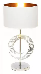 Настольная лампа декоративная LUMINA DECO Fabi LDT 5531 CHR+WT