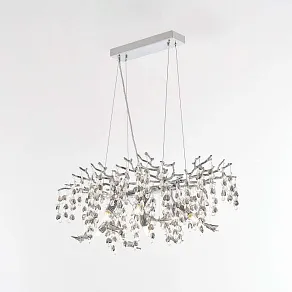 Подвесная люстра Arte Milano Веточка 230210.700.6.E14.H3 CB Clear-Smoky BUT-Smoky