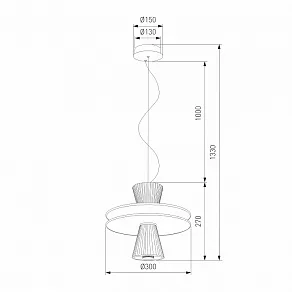 Подвесной светильник Eurosvet Titania 40028/1 LED белый