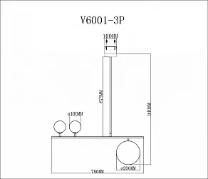 Светильник на штанге Moderli Sheman V6001-3P