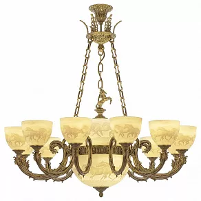 Подвесная люстра Bohemia Ivele Crystal 7109 71009P/12/250 FP P1 U Horse Y4 FH1M